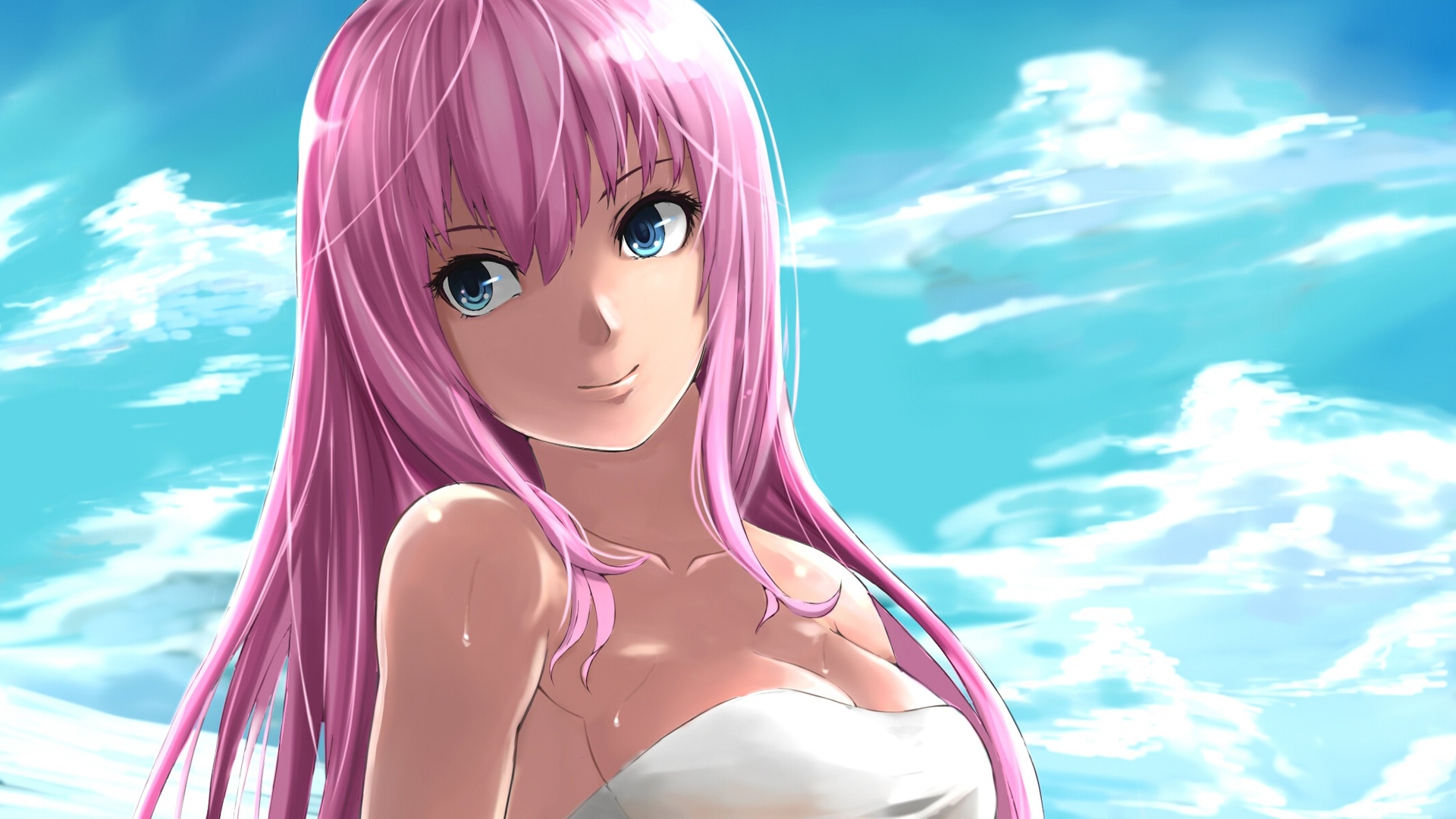 Anime-girl-smiling-pink-hair-the-blue-sky-and-white-clouds_1080.jpg