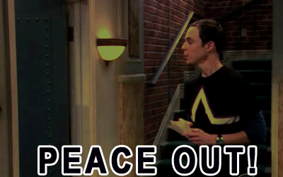 Sheldon-peace-out.gif