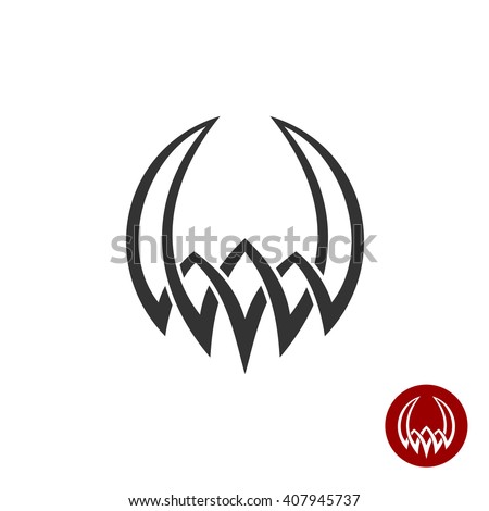 stock-photo-mythology-weaving-abstract-tattoo-symbol-round-shape-with-horns-demonic-antique-logo-myth-demon-407945737.jpg