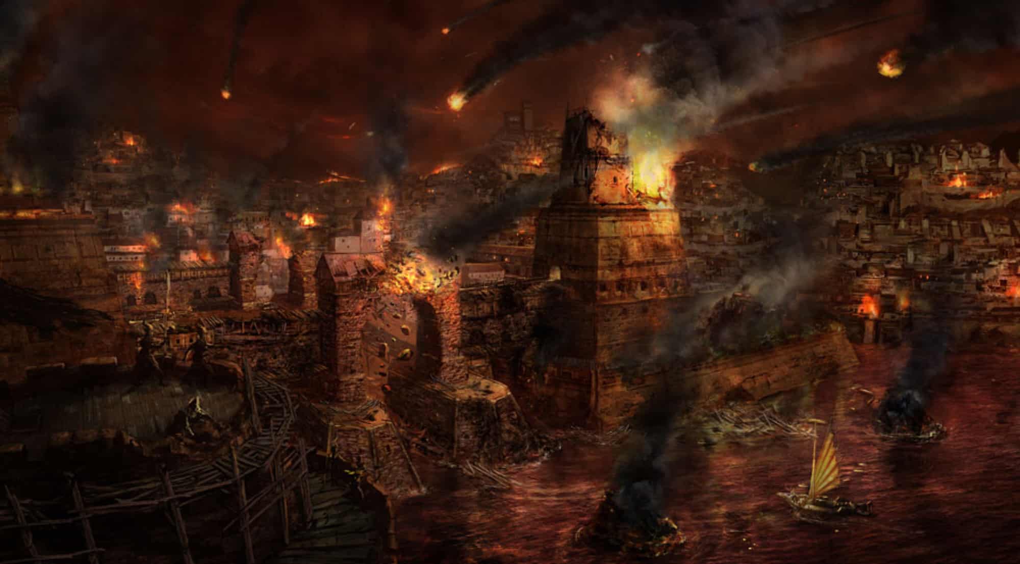 hunted-the-demons-forge-wallpaper-burning-city.jpg